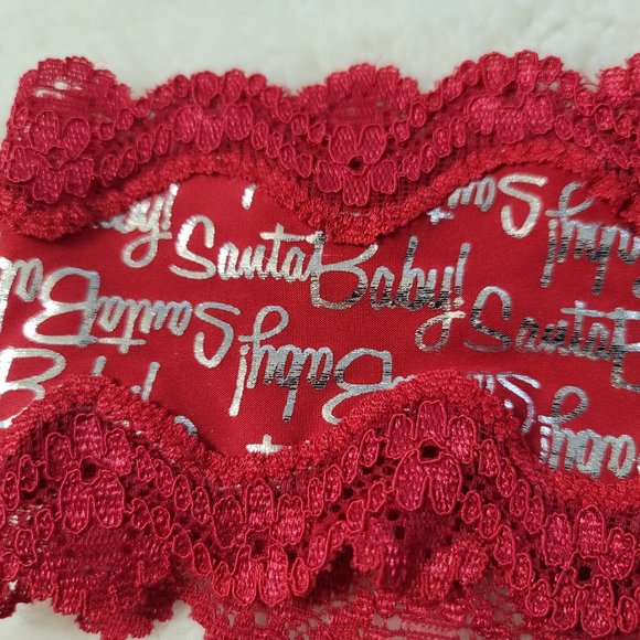 Victoria's Secret Cheeky Santa Baby Panty Red - Picture 4 of 9